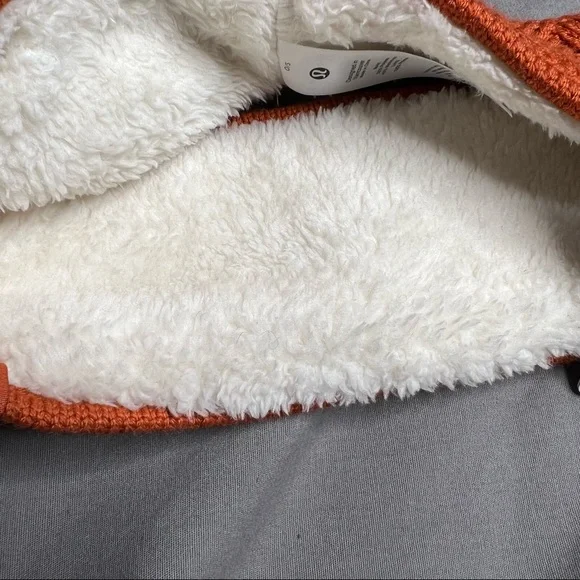NWT Lululemon Chevron Knit Ear Warmer Canyon Orange (One Size) - Picture 7 of 10